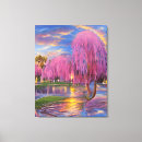Search for willow tree canvas prints Pond