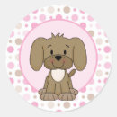 Search for pink dog stickers Baby shower