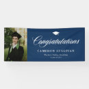 Search for navy blue graduation banners Class of 2025