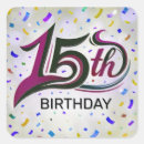 Search for 15th birthday party stickers Modern