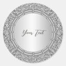 Search for silver glitter wedding stickers Simple