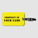 Search for yellow luggage tags Monogrammed