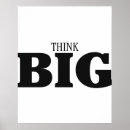 Search for think big posters Typography