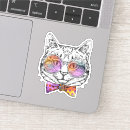 Search for hipster cat stickers Kitten