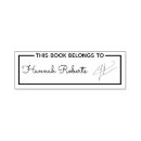 Search for this book belongs to rubber stamps Signature