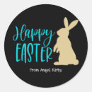 Search for rabbit silhouette stickers Cute