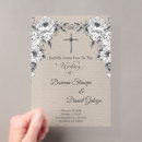 Search for traditional catholic wedding invitations Black and white