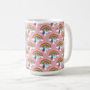 Search for rainbow with clouds mugs Girly
