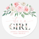 Search for baby girl shower stickers Watercolor