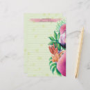 Search for pink flamingo stationery paper Floral