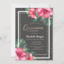 Search for beach graduation invitations Hibiscus