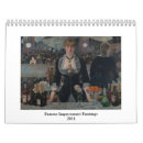 Search for famous painting calendars Impressionist