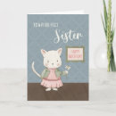 Search for a sister cat birthday cards Feline