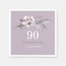 Search for purple floral napkins Party
