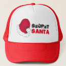 Search for santa claus baseball caps Red