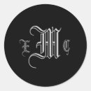 Search for 3 letter monogram stickers Elegant