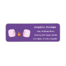 Search for marshmallow return address labels Smores