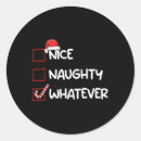 Search for naughty or nice list stickers Funny