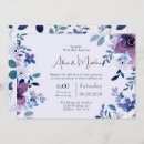 Search for purple and teal wedding invitations Summer