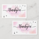 Search for thank you note business cards Small