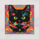 Search for cat business cards Black