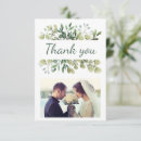 Search for greenery wedding thank you cards Simple