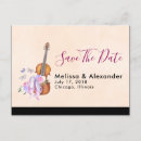 Search for music wedding save the dates Watercolor