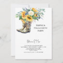 Search for sunflowers engagement party invitations Engaged