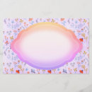 Search for pink flowers stationery paper Boho