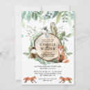 Search for rustic woodland animals baby shower invitations Watercolor