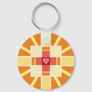 Search for red cross key rings Heart
