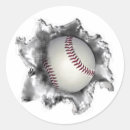 Search for round baseball stickers Team