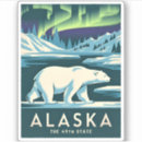 Search for polar lights stickers Alaska