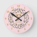 Search for pink and gold clocks Stylish