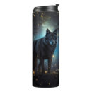 Search for black wolf travel mugs Animal