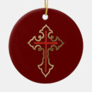 Search for religious symbol christmas tree decorations Cross