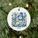 Search for festive christmas tree decorations Snowman