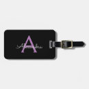 Search for purple luggage tags Black