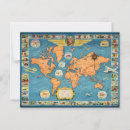 Search for world map postcards Aeroplane