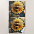Search for bee beach towels Sunflower