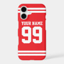 Search for football jersey iphone cases Red