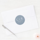 Search for initial wedding stickers Elegant