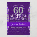 Search for purple 60th birthday invitations Women