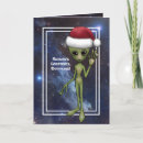 Search for alien christmas cards Flying saucer