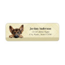 Search for german shepherds return address labels Cute