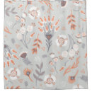 Search for orange and gray shower curtains Retro