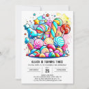 Search for candy birthday invitations Cute