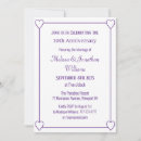 Search for purple anniversary invitations Modern