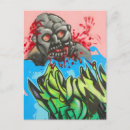 Search for zombies postcards Blood