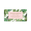 Search for banana leaf return address labels Floral